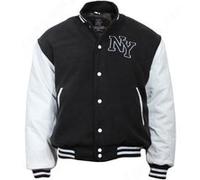 Mil-Tec Veste NY Baseball Noir/Blanc 3XL