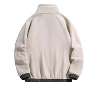 Veste de baseball d'hiver pour homme avec polaire douce, rembourrage chaud et poches pratiques dans un style décontracté moderne, Kaki1, 4XL