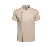 Veste de Chef Personnalisée avec Broderie Anti-Tâches, Uniforme de Cuisine Professionnel pour Restaurants