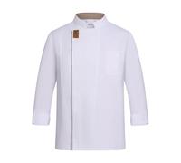 Veste de Chef Personnalisée avec Broderie Anti-Tâches, Uniforme de Cuisine Professionnel pour Restaurants