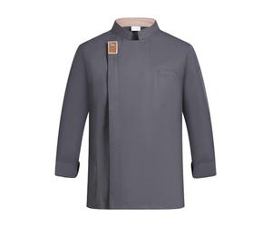 Veste de Chef Personnalisée avec Broderie Anti-Tâches, Uniforme de Cuisine Professionnel pour Restaurants