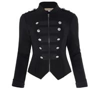 Veste de cosplay punk 2025 Helloween pour femme, style médiévale, parfaite pour les fêtes, événements et réunions à thème, sweat à capuche Jack Frost Rise of The Guardians Cosplay Costume, Noir , M