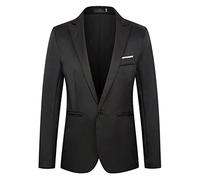 Veste de Costume d'Affaires Homme Coupe Ajustée - Veste de Sport et Loisirs Couleur Unie - Cardigan Tendance Avec Bouton - Tenue Décontractée