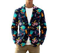 Veste De Costume Homme Blazer Homme Tenue Africaine Autrichienne Sequins Paillette Disco Violette Chic pour Mariage Blouson A Victorienne Fluo Gentleman Habillé Rouge XS Redingote Bling Noir