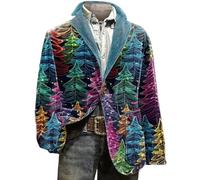 Veste De Costume Homme - Veste d'arrivée Moderne à cranté pour Tenue Formelle d'affaires et événements festifs de Noël