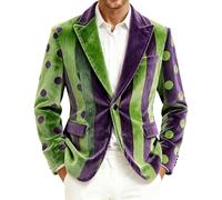 Veste De Costume Homme Veste Homme Costume Paillette Deguisement Espagnole Soiree Déguisement Cirque Blazer Casino Queue Pie Velours Cotele A Disco Mariage Noir Luxe Steampunk Vert Grande Taille