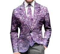 Veste de costume pour homme avec impression sportive Coupe droite Blazer Veste de loisirs Coupe droite Veste classique Smoking Costume d'Halloween blazer homme