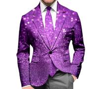 Veste de Costume pour Homme avec Impression Sportive Coupe Droite Blazer Veste de Loisirs Coupe Droite Veste Classique Smoking Costume d'halloween Blazer Homme