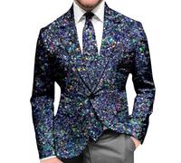 Veste de costume pour homme avec impression sportive Coupe droite Blazer Veste de loisirs Coupe droite Veste classique Smoking Costume d'Halloween blazer homme