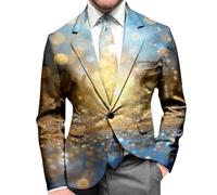 Veste de costume pour homme avec impression sportive Coupe droite Blazer Veste de loisirs Coupe droite Veste classique Smoking Costume d'Halloween blazer homme