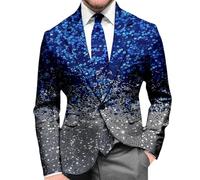 Veste de costume pour homme avec impression sportive Coupe droite Blazer Veste de loisirs Coupe droite Veste classique Smoking Costume d'Halloween blazer homme