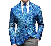 Veste de costume pour homme avec impression sportive Coupe droite Blazer Veste de loisirs Coupe droite Veste classique Smoking Costume d'Halloween blazer homme