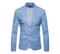 Veste De Costume pour Homme Veste Legere, Coupe Slim Fit Boutons Couleur Unie Élégant pour Affaires Mariage Remise De Diplôme Blazer De Costume Chic Adaptée À Quatre Saisons