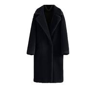Veste De Cuisine Femme - Manteau long en duvet pour femme hiver chaud veste gonflée manteau femme moelleux vestes à manches longues décontracté long chaud faux manteaux en peluche Robe Pull Sexy