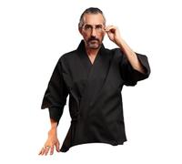 Veste de Cuisine Homme Uniforme de Chef de Restaurant, Costume de Travail, vêtements de Serveur et de Chef(Black,4XL)