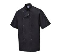 Veste de cuisine Portwest Cumbria manches courtes Noir S