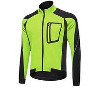 Veste de cyclisme Mens manteau d'hiver imperméable, vestes à haute visibilité respirantes à vent coupe-vent thermique coupe-vent VTT maillot réfléchissant pour la randonnée graphique à l'extérieur
