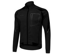 Veste de cyclisme Mens manteau d'hiver imperméable, vestes à haute visibilité respirantes à vent coupe-vent thermique coupe-vent VTT maillot réfléchissant pour la randonnée graphique à l'extérieur