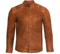 Veste de Cycliste Cafe Coureur en Cuir Bronzer Clair pour Homme 4XL