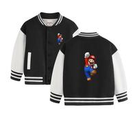 Veste de dessin animé Super Mario pour enfants, SpidSuffolk Print, uniforme d'opérabilité, manteau décontracté, garçons et filles, 1-12 ans, printemps et automne Jacket