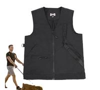 Veste de dressage pour chien,Pet Trainer Vest Dog Trainer Chiffon avec plusieurs poches - Gilet de pêche été veste à glissière gilet sans manches pour voyage chasse Photo