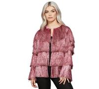 Veste De Festival À Franges Rose - Taille: S/M Rose