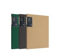 Veste de fichier Lot de 3 chemises A4 avec inserts transparents, classeur données PP 30 pages, documents contractuels multicouches Expansion du dossier de fichiers