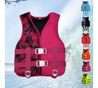 Veste de Flottaison pour Adulte Veste de Natation Ajustable avec Aide À la Flottabilité pour Kajak Pêche Surf Sports Nautiques Sécurité en Milieu Aquatique(E,XL)