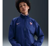 Veste de foot nationale Nike Dri-FIT FFF Strike pour femme Blue Void/Light Madder Root L (FR 46-48)