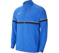 Veste de Football de Survêtement Tissée pour Grand Enfants, Taille S, Bleu Royal/Blanc/Obsidienne/Blanc