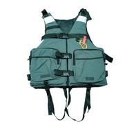 Veste de Kayak à Ouverture latérale Système d'ajustement 360° avec Tissu néoprène pour Kayak Bateau Plongée Pêche Sports Nautiques Utilisation(Green,M)