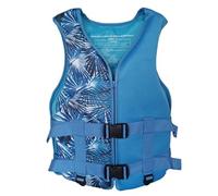 Veste de Kayak Adulte avec Ceinture Double Couche, Veste de Kayak en Néoprène avec Fermeture Éclair for la Natation, la Navigation de Plaisance, la Pêche et Le Surf(Blue A,L)