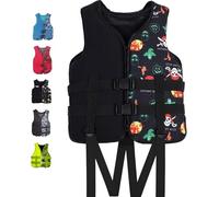 Veste de kayak aquatique, gilet de natation haute flottabilité avec sangle de sécurité réglable pour bateau, pêche, surf et sports nautiques de plein air