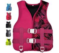 Veste de kayak aquatique, gilet de natation haute flottabilité avec sangle de sécurité réglable pour bateau, pêche, surf et sports nautiques de plein air