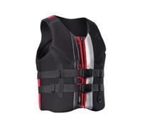 Veste de Kayak avec Fermeture Éclair et Ceinture Réglable, Veste de Kayak en Néoprène for Le Surf, la Plongée, la Longée en Apnée, Le Kayak et Les Sports Nautiques en Bateau(Black,M)