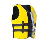 Veste de Kayak avec Fermeture Éclair et Ceinture Réglable, Veste de Kayak en Néoprène for Le Surf, la Plongée, la Longée en Apnée, Le Kayak et Les Sports Nautiques en Bateau(Yellow,XS)