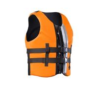 Veste de Kayak avec Fermeture Éclair et Ceinture Réglable, Veste de Kayak en Néoprène for Le Surf, la Plongée, la Longée en Apnée, Le Kayak et Les Sports Nautiques en Bateau(Orange,XS)