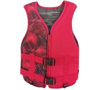 Veste de Kayak avec Fermeture Éclair et Sangles de Jambe, Veste de Kayak Réglable for la Natation, la Pêche, la Navigation de Plaisance for Adultes et Enfants, Aports Nautiques(Red B,M)