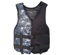 Veste de Kayak avec Fermeture Éclair sur Le Devant et Double Boucles, Veste de Kayak for la Pêche en Bateau, la Natation, Les Sports Nautiques dans Le lac Sea River(Black A,L)