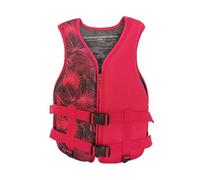 Veste de Kayak avec Fermeture Éclair sur Le Devant et Double Boucles, Veste de Kayak for la Pêche en Bateau, la Natation, Les Sports Nautiques dans Le lac Sea River(Red A,L)