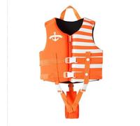 Veste de Kayak Enfant Unisexe Réglable Haute Flottabilité Portable Protection UV Néoprène pour Natation Plage Sécurité Aquatique(Orange,S (3-4 Ans))