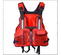 Veste de Kayak pour Adultes Haute Flottabilité Ajustable en Néoprène Léger pour Planche à Pagaie et Canoë(Orange,XL)