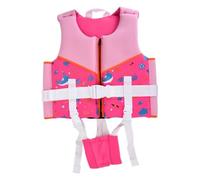 Veste de Kayak pour Enfants Néoprène Léger avec Fermeture Avant Ajustable Idéal pour Piscine Plage(Pink,S)