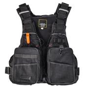 Veste de Kayak Réglable avec Bandes Réfléchissantes à Sifflet Zippé Multi-Poches, Veste de Kayak for la Pêche, Le Paddle, Les Activités de Sports Nautiques(G)