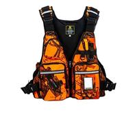 Veste de Kayak Réglable avec Bandes Réfléchissantes à Sifflet Zippé Multi-Poches, Veste de Kayak for la Pêche, Le Paddle, Les Activités de Sports Nautiques(D)