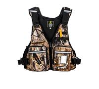 Veste de Kayak Réglable avec Bandes Réfléchissantes à Sifflet Zippé Multi-Poches, Veste de Kayak for la Pêche, Le Paddle, Les Activités de Sports Nautiques(E)