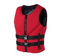Veste de Kayak Respirante Ajustement sécurisé avec Tissu néoprène et Mousse EPE Haute densité pour Natation Bateau Plongée Sports Nautiques Utilisation(Red,S)