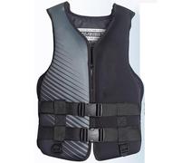 Veste de Kayak Sécurisée et Ajustable Haute Flottabilité Léger Néoprène Soutien de Flotaison pour Baignade Plongée avec Masque Rafting Activités Aquatiques(Black 3,M45-60KG)