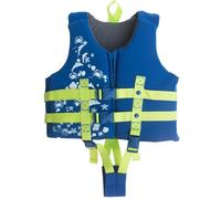 Veste de Kayak Tout-Petits Unisexe Réglable Haute Flottabilité Portable Néoprène Mousse EPE Fermeture Éclair pour Piscine Plage Natation Jeux Eau(Blue,7-10Years)