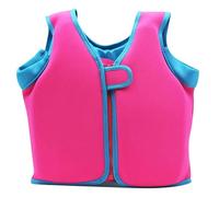 Veste de Kayak Unisexe Réglable Haute Flottabilité Portable Néoprène Mousse EPE Sangle Sécurité pour Enfants Piscine Plage Natation Âges 1-12 Ans(Pink,2-4Years)